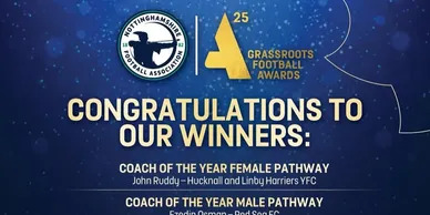 Grassroots Football Awards - Coach of the year female pathway